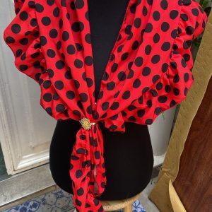 PICO ROJO LUNAR NEGRO GRANDE