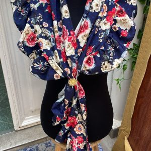 PICO FONDO MARINO Y FLOR BEIGE