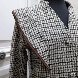 CHAQUETA CUADRO FILO MARRÓN