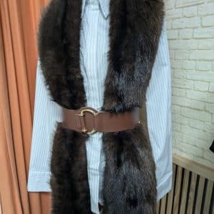 CUELLO PELO LARGO MARRÓN