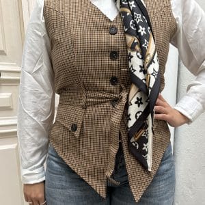 CHALECO CORDOBA MARRON OSCURO