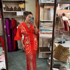 VESTIDO FLECOS